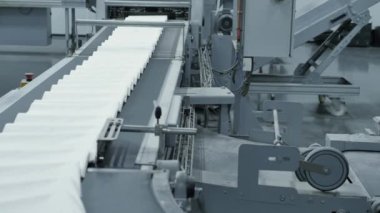 Kağıt baskı fabrikasının yakın çekim görüntüleri