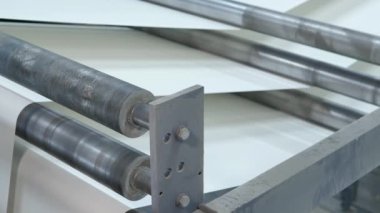 Kağıt baskı fabrikasının yakın çekim görüntüleri