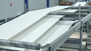 Kağıt baskı fabrikasının yakın çekim görüntüleri