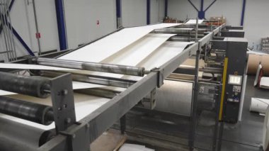 Kağıt baskı fabrikasının yakın çekim görüntüleri