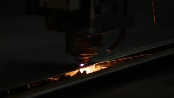 Cięcie Laserowe Technologia Która Wykorzystuje Laser Cięcia Materiałów — Wideo stockowe