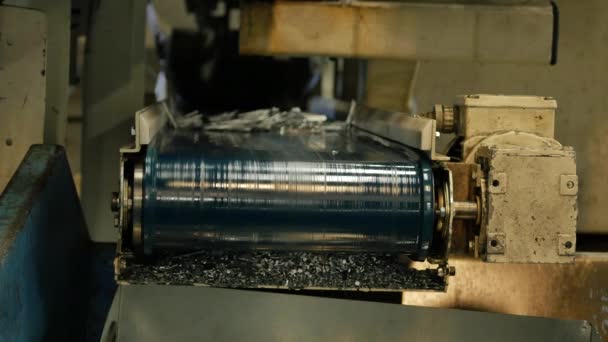 Çekim Endüstriyel Metal Işletim Fabrikasında Yapılan Paslanmaz Çelik Hava Dağıtım — Stok video