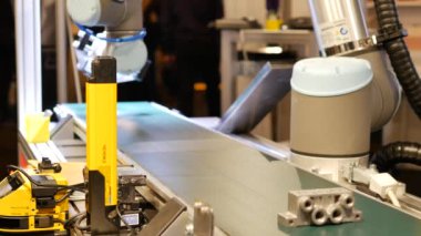 Metal ayrıntıları üretim fabrikasının yakın çekim görüntüleri.