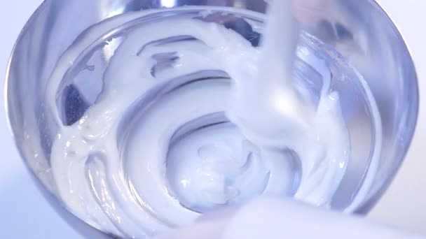 Images Rapprochées Processus Fabrication Crème Production Pharmacie — Video