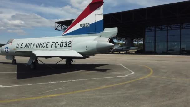 Abd Hava Kuvvetleri 032 Savaş Uçağı Hollanda Daki Soesterberg Hava — Stok video