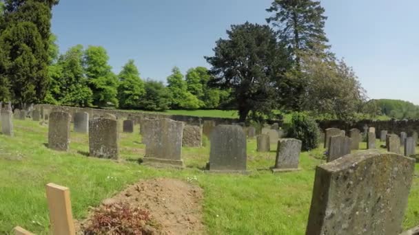 Cementerio Iglesia James Chipping Campden Cotswolds Inglaterra — Vídeos de Stock