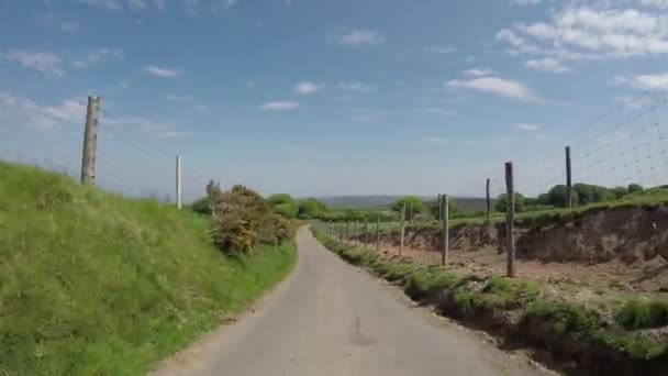 Dunkery Tepesi Nin Zirvesindeki Dunkery Beacon Exmoor Somerset Ngiltere Deki — Stok video