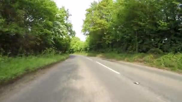 Pov Fährt Durch Den Exmoor National Park Somerset Road England — Stockvideo