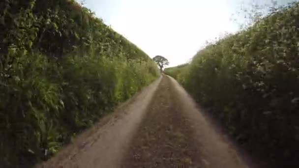 Pov Projíždí Quantock Hills Somersetu Anglie — Stock video