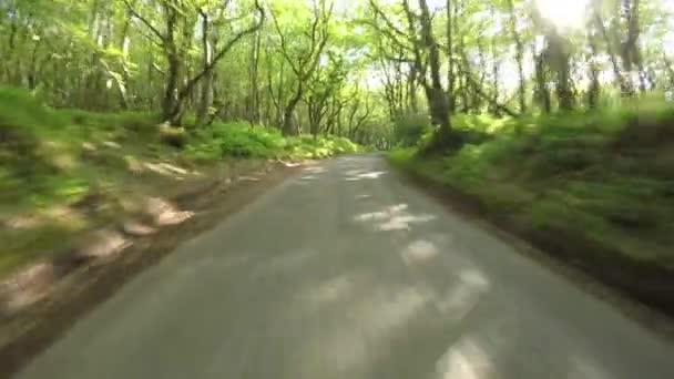 Pov Projíždí Quantock Hills Somersetu Anglie — Stock video