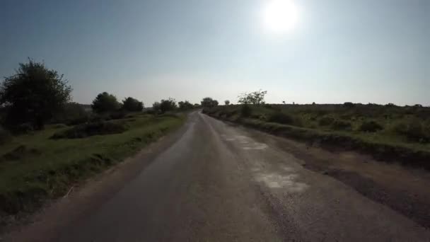 Pov Conducând Prin Dealurile Quantock Din Somerset Anglia — Videoclip de stoc