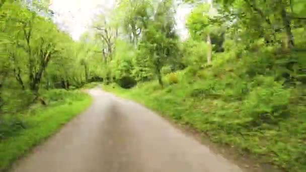 Timelapse Pov Kör Genom Dunkery Beacon Hill Exmoor National Park — Stockvideo