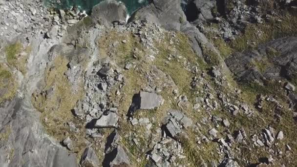 Metraje Aéreo Kerry Cliffs Ring Kerry Irlanda — Vídeo de stock