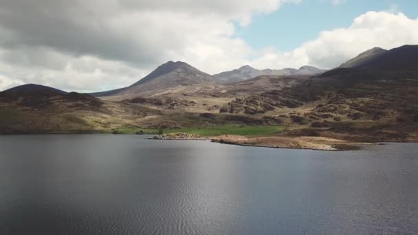Lake Lough Leane Ring Kerry Κιλάρνεϊ Ιρλανδία Aerial Fps Flickering — Αρχείο Βίντεο