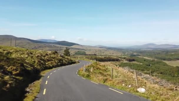 Pov Οδήγηση Μέσω Ballaghasheen Pass Στο Δαχτυλίδι Του Kerry Ιρλανδία — Αρχείο Βίντεο