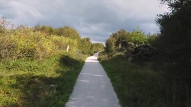 Hollanda 'daki Schiermonnikoog Adası' nda bir hendek. POV buradan geçiyor.