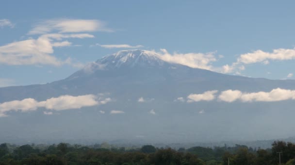 Imágenes Escénicas Del Monte Kilimanjaro Tanzania — Vídeos de Stock