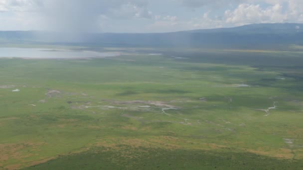 Ngorongoro Parque Conservação Vista Ponto Vista Cima — Vídeo de Stock