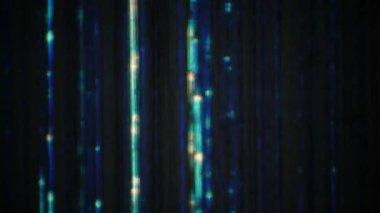 8 mm 'lik klasik bir filmde çizikler ve tozlar olan mavi çizgiler.