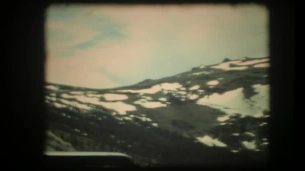 Usa Circa 1987 Film Vintage 8Mm Filmato Scansionato Montagne Rocciose — Video Stock