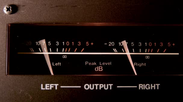 Volume Unit Meter Standard Volume Indicator Svi Device Displaying Representation — Stock Video