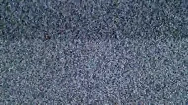 Analog vintage TV taneli gürültüsünün yakın plan görüntüleri