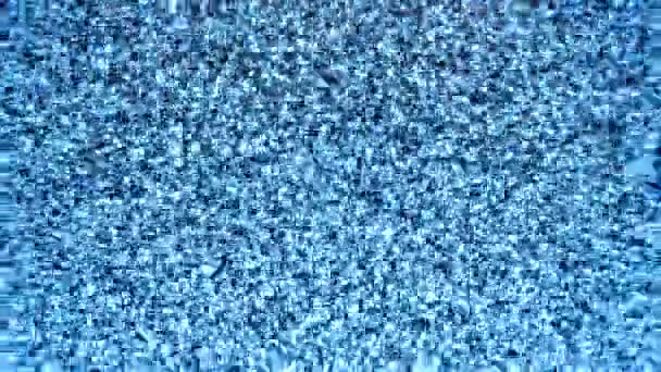 アナログ ヴィンテージのテレビ グラインノイズのクローズアップ映像 — ストック動画
