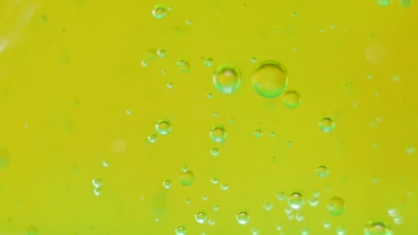 Wissenschaft Lavaflasche Durch Chemische Reaktionen Mit Blasen Mehreren Farben — Stockvideo