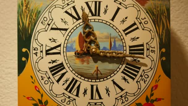 Riprese Ravvicinate Del Quadrante Dell Orologio Vintage — Video Stock