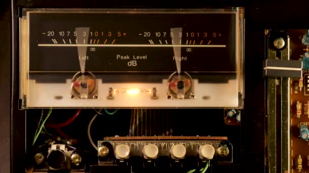 Volume Unit Meter Standard Volume Indicator Svi Device Displaying Representation — Stock Video