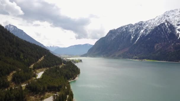 Lago Achen Alemán Achensee Lago Norte Jenbach Tirol Austria — Vídeo de stock
