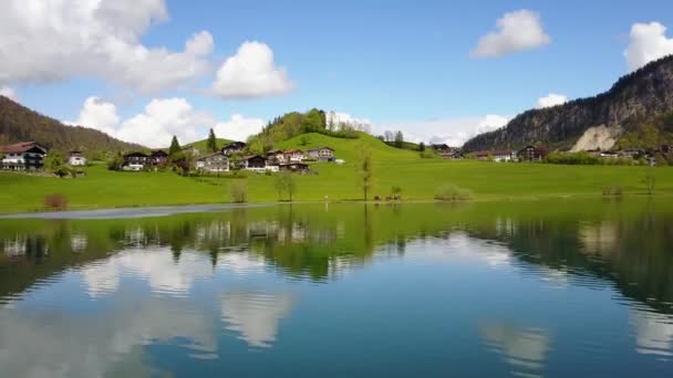 Locks River Rhine Netherlands Ultra Aerial — Stock Video