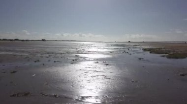 Mando Adası yakınlarındaki Wadden Denizi Unesco Ulusal Parkı Kuzey Denizi Avrupa