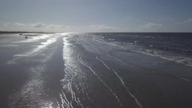 Mando Adası yakınlarındaki Wadden Denizi Unesco Ulusal Parkı Kuzey Denizi Avrupa