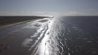 Mando Adası yakınlarındaki Wadden Denizi Unesco Ulusal Parkı Kuzey Denizi Avrupa