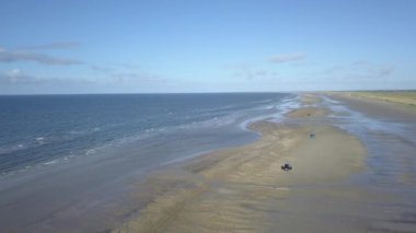Mando Adası yakınlarındaki Wadden Denizi Unesco Ulusal Parkı Kuzey Denizi Avrupa