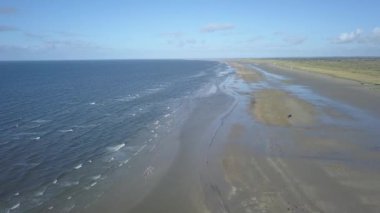 Mando Adası yakınlarındaki Wadden Denizi Unesco Ulusal Parkı Kuzey Denizi Avrupa