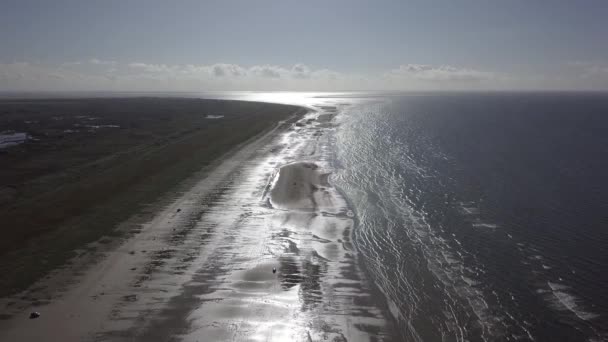Vadehavets Unesco Nationalpark Nær Mando Jylland Nordsøen Danmark Europa – Stock-video