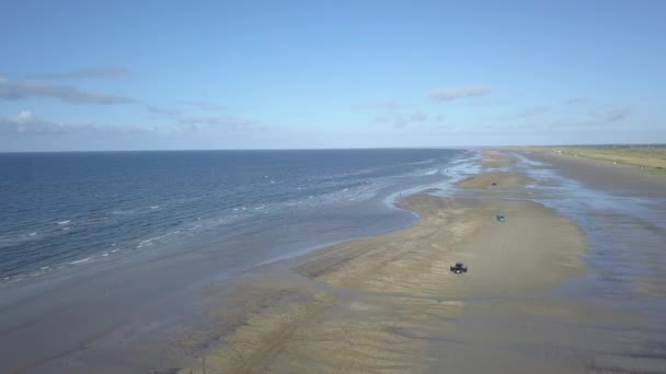 Wadden Sea Unesco Nationalpark Nära Mando Jutland Nordsjön Danmark Europa — Stockvideo