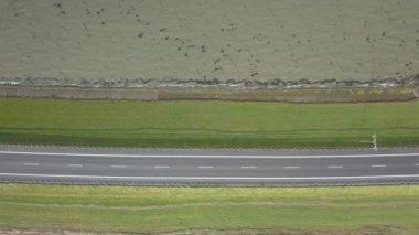 Danimarka Wadden Ulusal Parkı 'ndaki Romo adasına giriş yolu