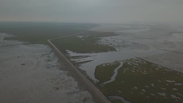 Mar Wadden Unesco Parque Nacional Cerca Isla Mand Jutland Mar — Vídeos de Stock