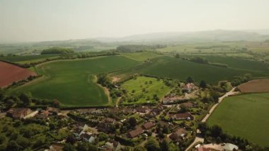 Somerset İngiltere 'de Blue Anchor ve Minehead arasındaki tepelerin havası.