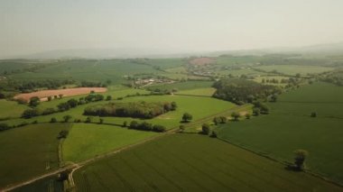 Somerset İngiltere 'de Blue Anchor ve Minehead arasındaki tepelerin havası.