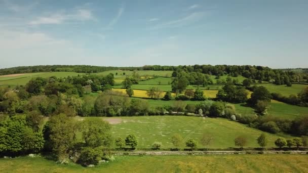 Cotswolds Ngiltere Nin Güneyinde Yer Alan Thames Yukarısındaki Otlaklardan Severn — Stok video