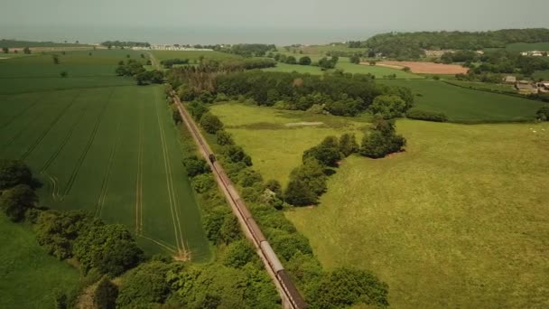 West Somerset Railway Linha Ferroviária Herança Somerset Inglaterra — Vídeo de Stock