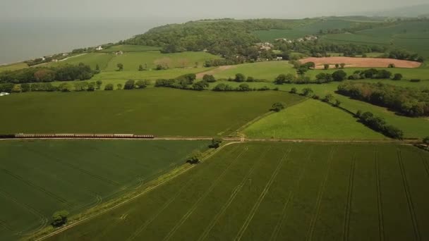 West Somerset Railway Wsr Mile Heritage Railway Line Somerset England — стоковое видео