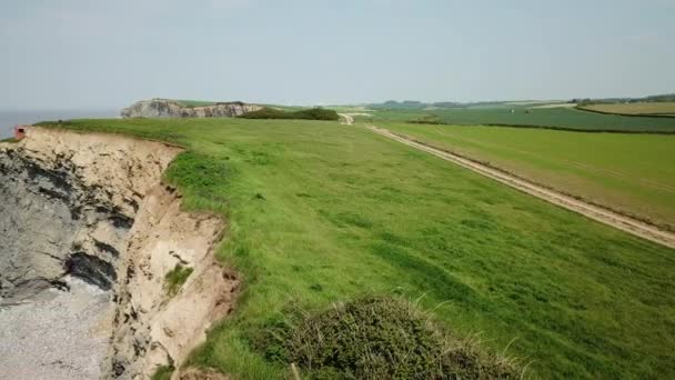 Kilve Playa Famosa Por Ser Costa Jurásica Canal Bristol — Vídeo de stock