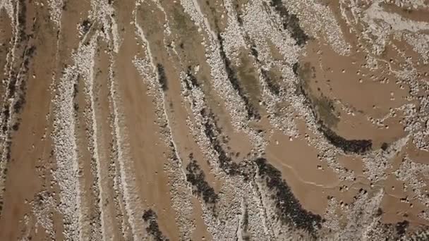 Kilve Strand Beroemd Zijn Jurassic Kust Bristol Channel — Stockvideo