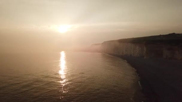 Seven Sisters Série Křídových Útesů Lamanšského Průlivu — Stock video