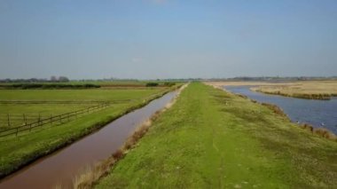Doğadaki güzel sulu arazinin hava görüntüleri Zevenhoven 'ı ihtiva ediyor.